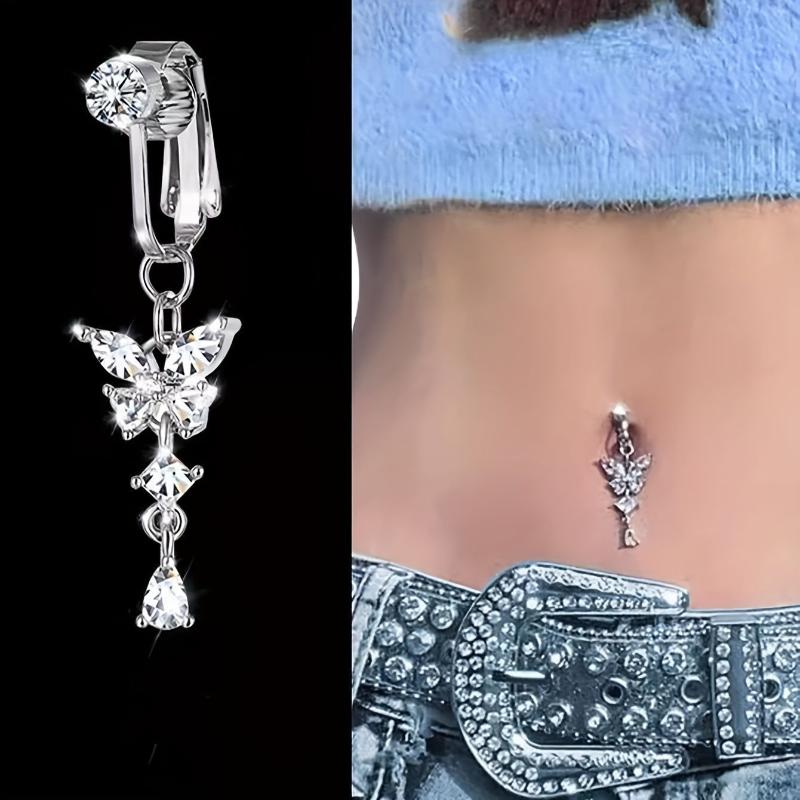 Body Jewelry Belly Button Rings - Фальшивое кольцо для пупка без прокола,