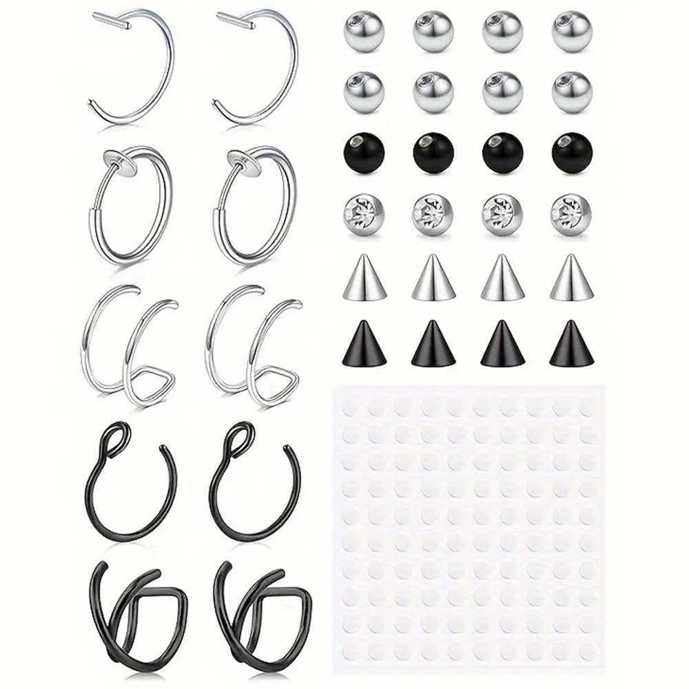 Body Jewelry Ear - Фальшивые пирсинги, фальшивые кольца для губ,