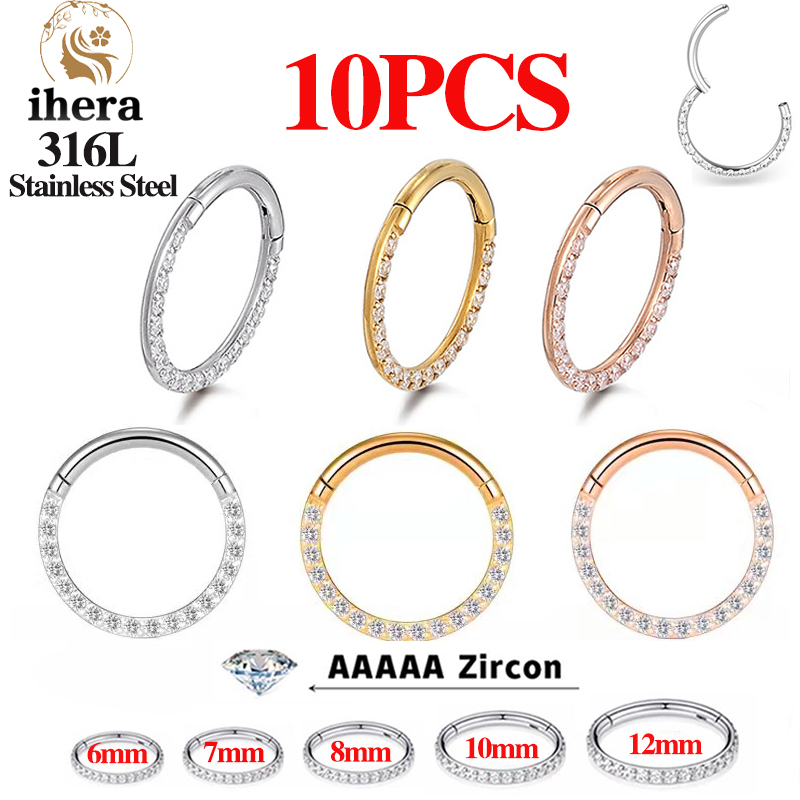 Body Jewelry Ear - 1/10 шт. Кольца для носа из