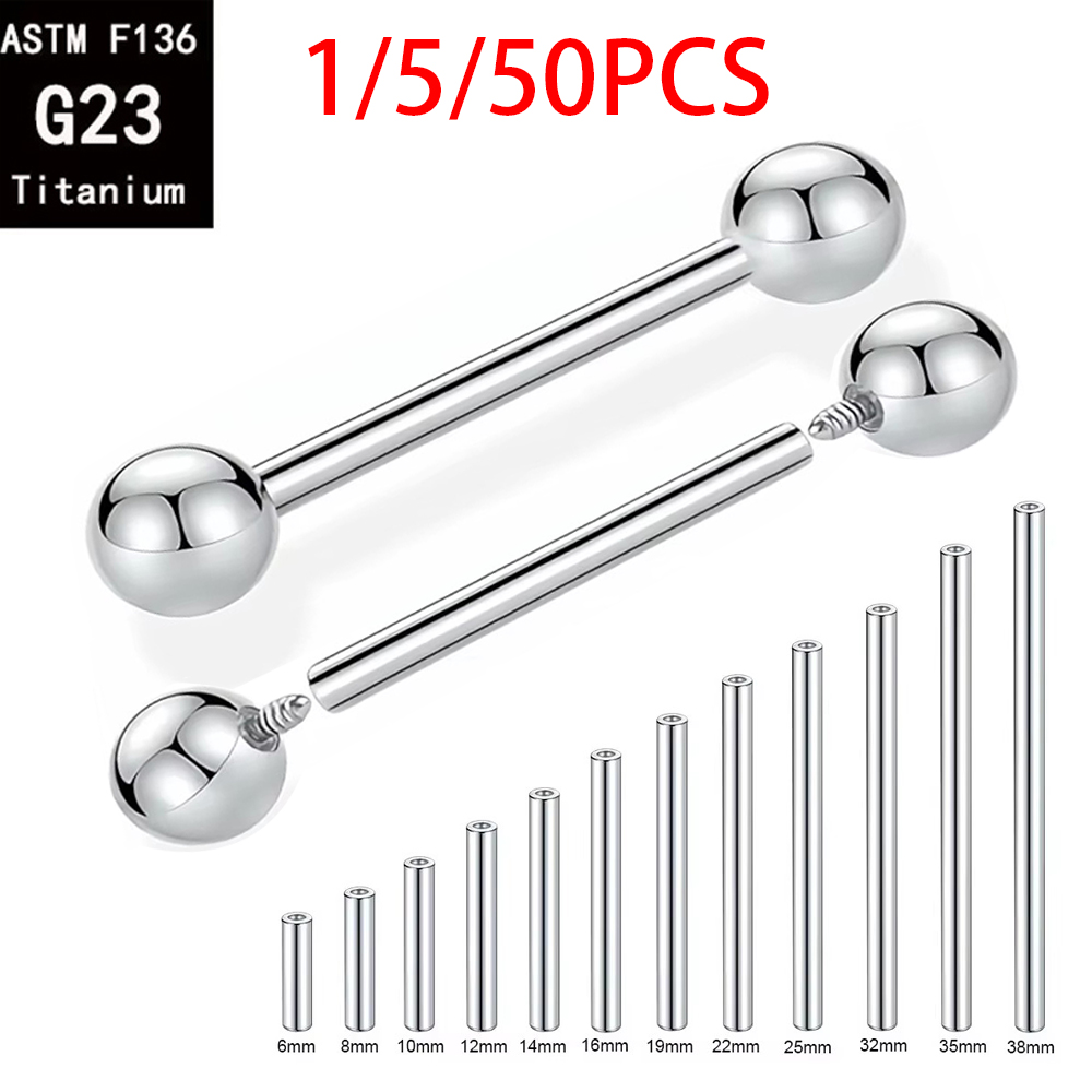 Body Jewelry Implant Grade Titanium - 1/5/50 шт. ASTM F136 Титановые штанги