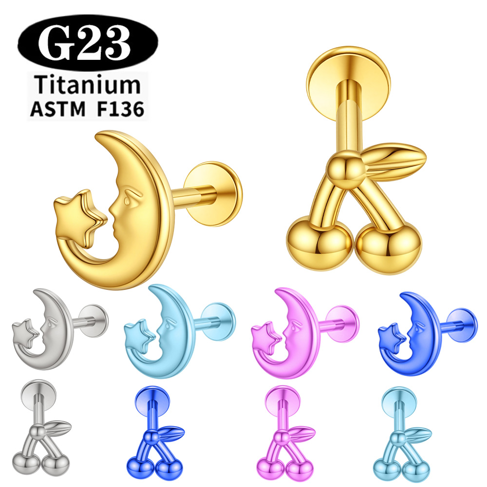 Body Jewelry Implant Grade Titanium - Имплантационный титановый лабрет ASTM F136 с