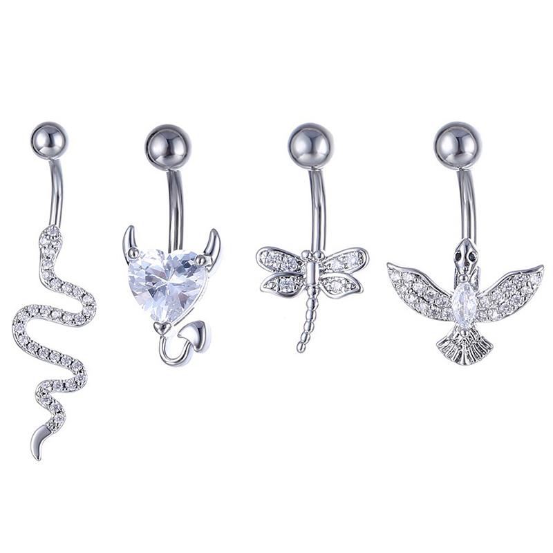 Кристаллическое кольцо для пуп – обзор и цена Body Jewelry Belly Button Rings