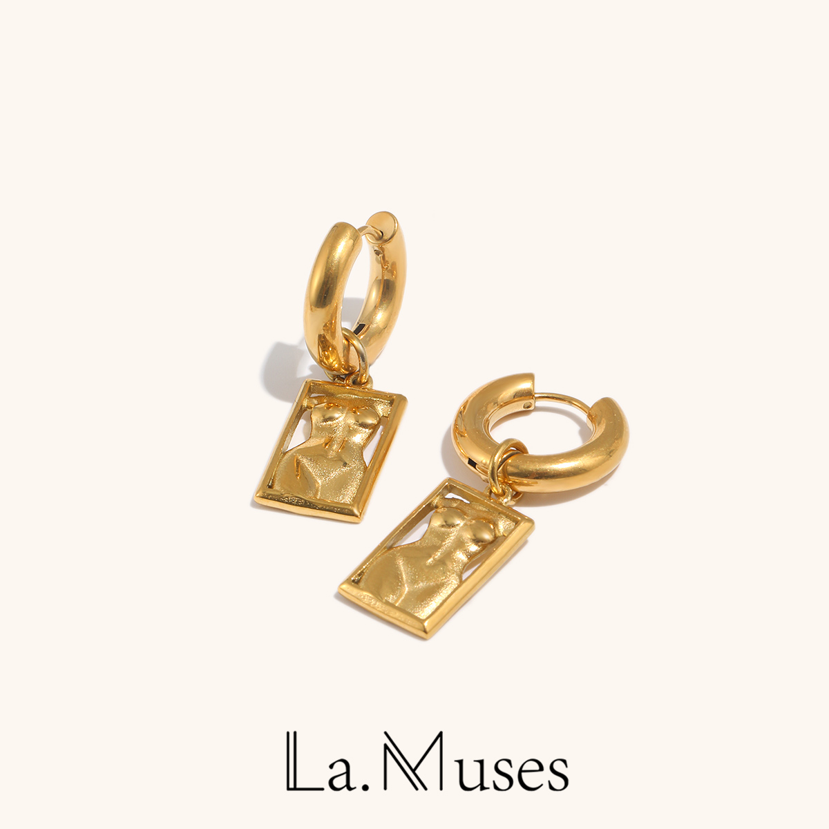 Женские прямоугольные серьги L – обзор и цена Body Jewelry La