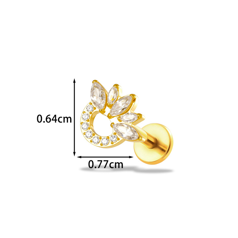 1 шт. титановая серьга-лабрет  – обзор и цена Body Jewelry Implant Grade Titanium