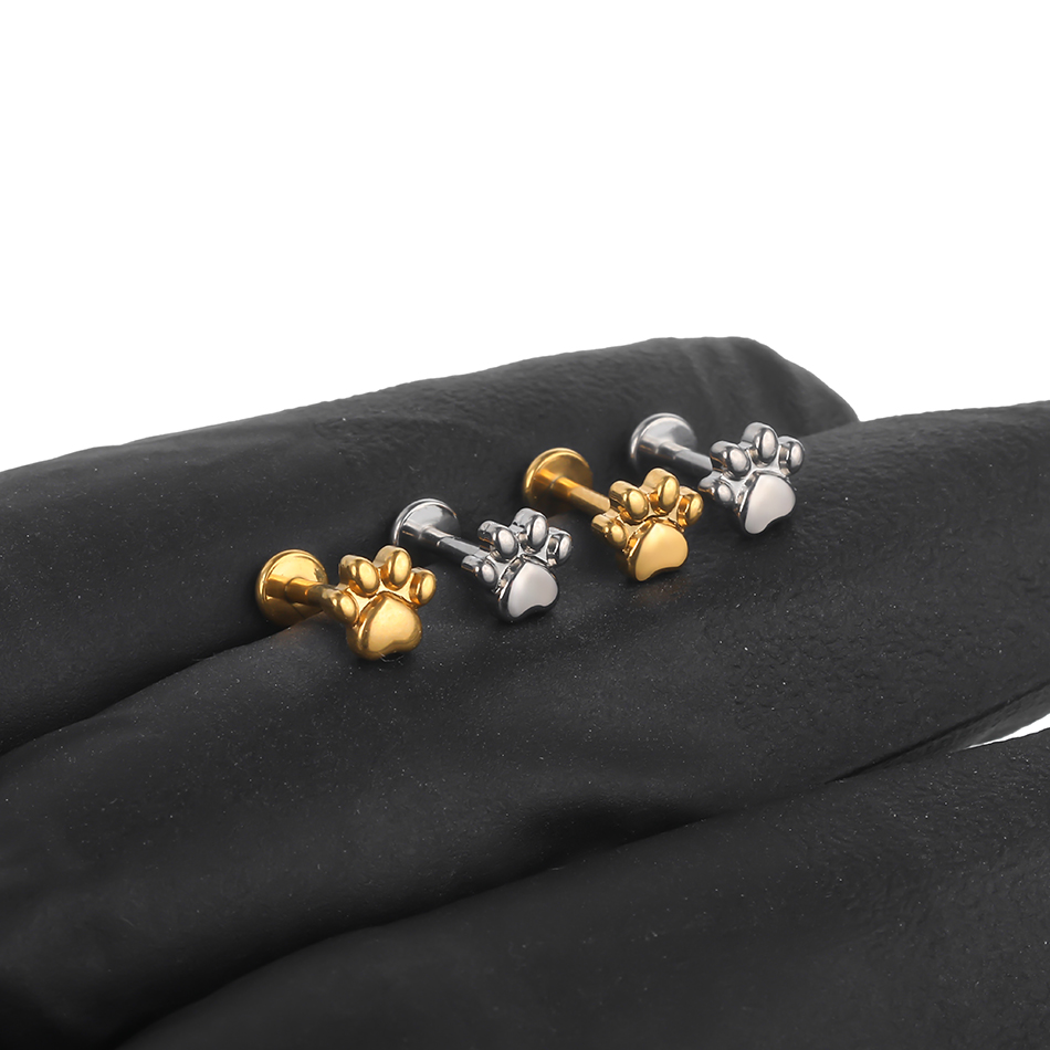 1 шт., серьги-гвоздики из тита – обзор и цена Body Jewelry Implant Grade Titanium