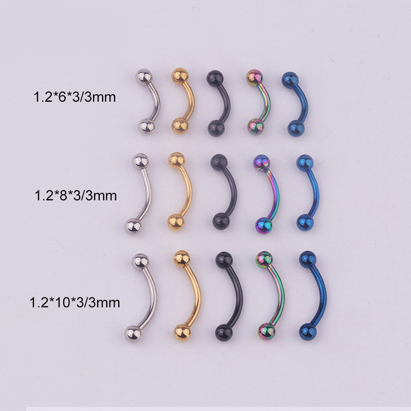 5 шт./лот, 16G, изогнутая штан – обзор и цена Body Jewelry Ear