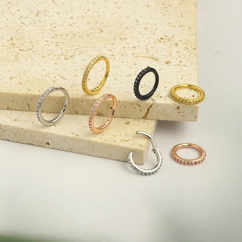 Кольцо для носа 16G с прозрачн – обзор и цена Body Jewelry Ear