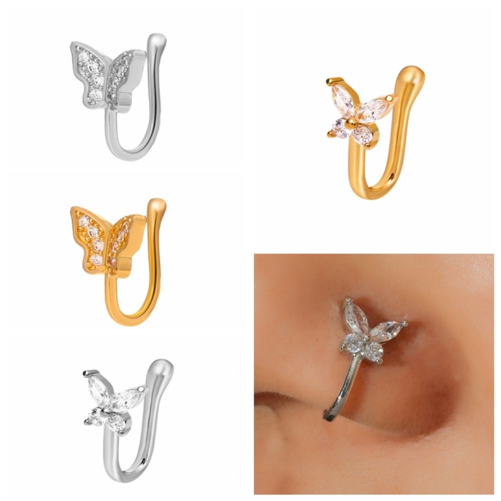 Кольцо для носа с бабочкой из  – обзор и цена Body Jewelry Ear