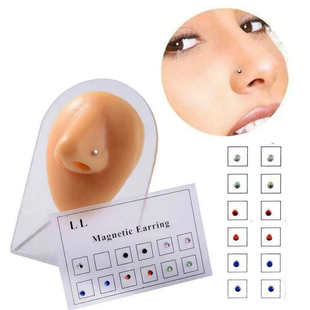 12 шт./карта поддельный дерьмо – обзор и цена Body Jewelry Ear