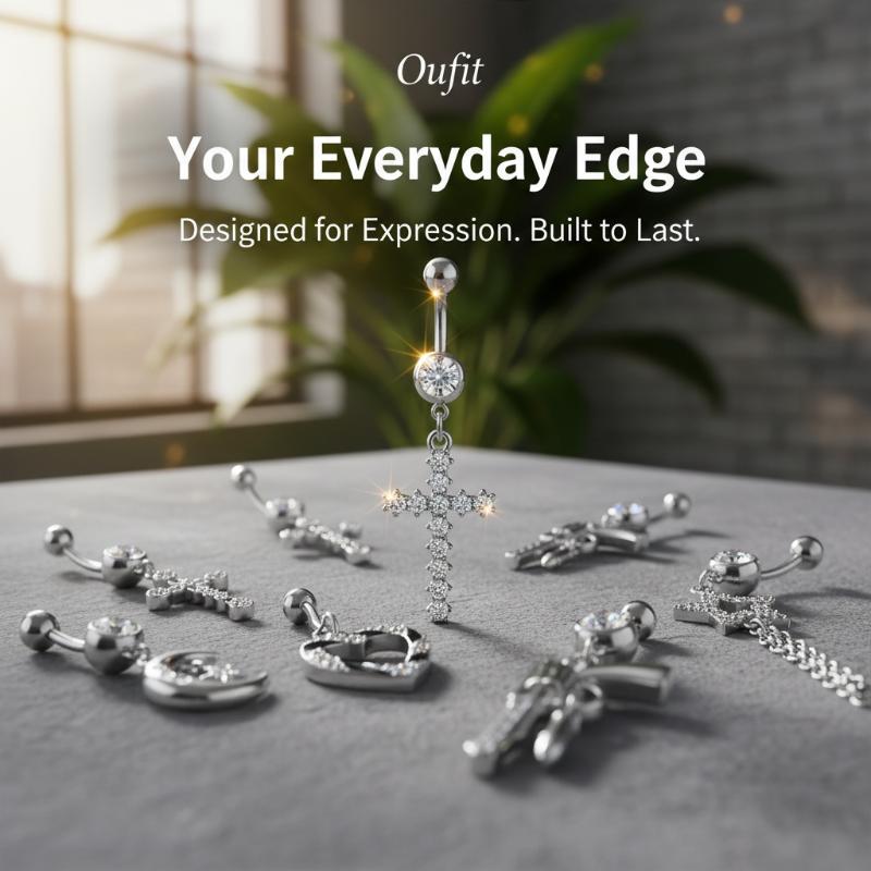 Панк-готические кольца для пир – обзор и цена Body Jewelry Belly Button Rings