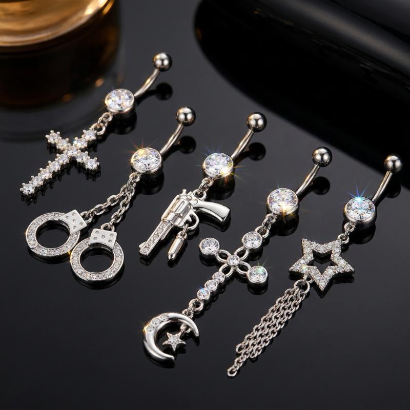 Панк-готические кольца для пир – обзор и цена Body Jewelry Belly Button Rings