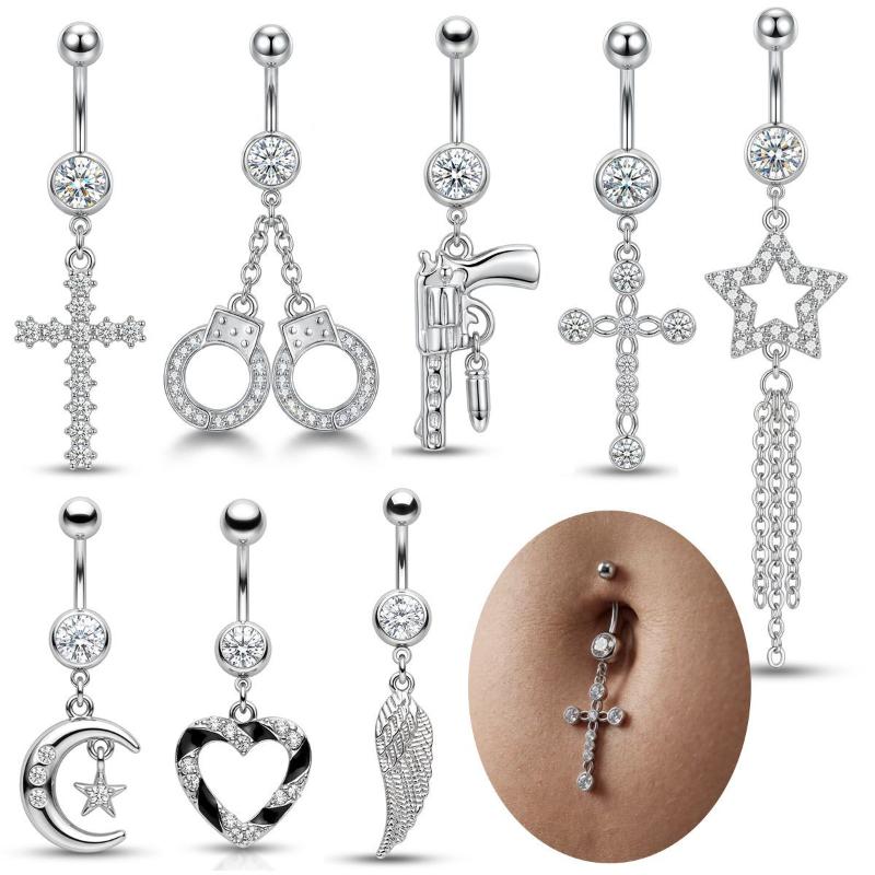 Панк-готические кольца для пир – обзор и цена Body Jewelry Belly Button Rings
