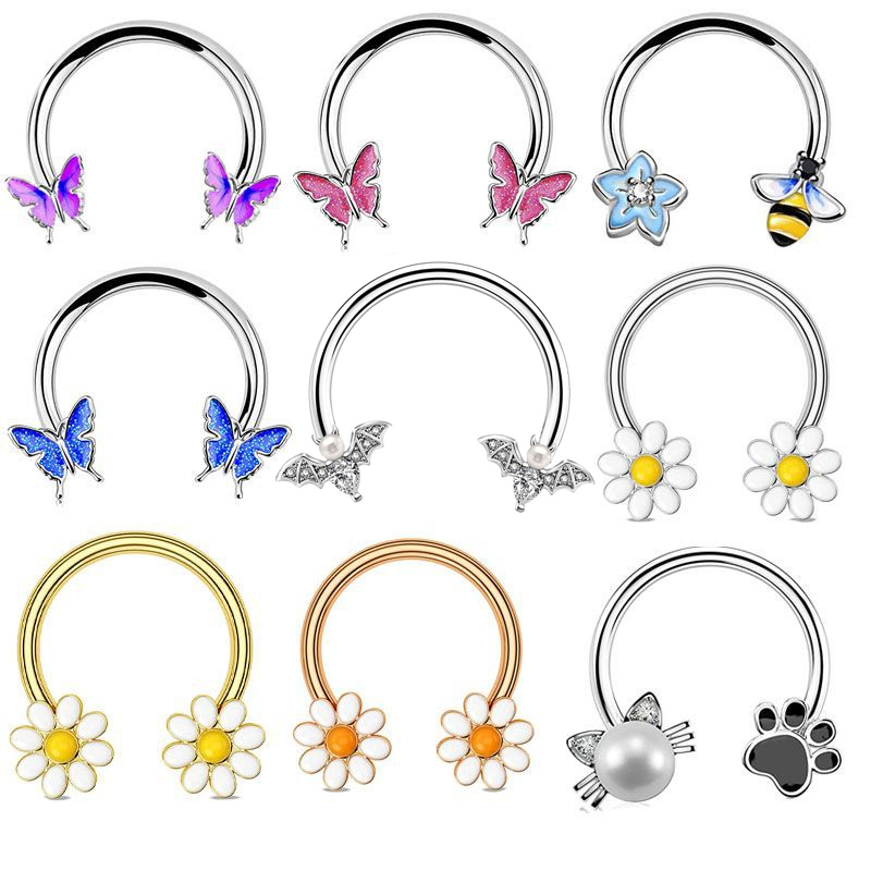 Женское кольцо для носа из нер – обзор и цена Body Jewelry La