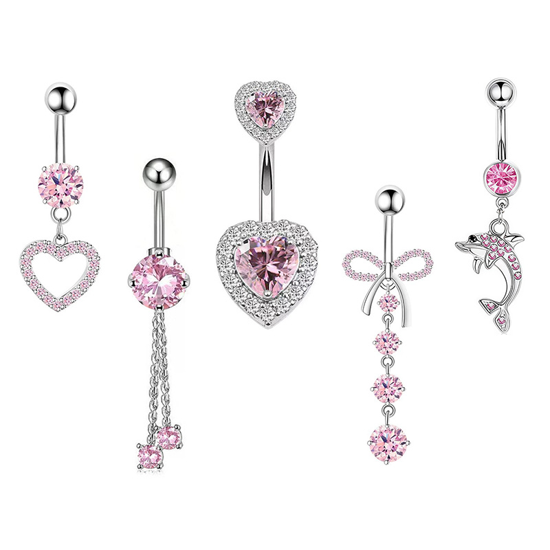 1 шт., кольца для пупка с розо – обзор и цена Body Jewelry Belly Button Rings