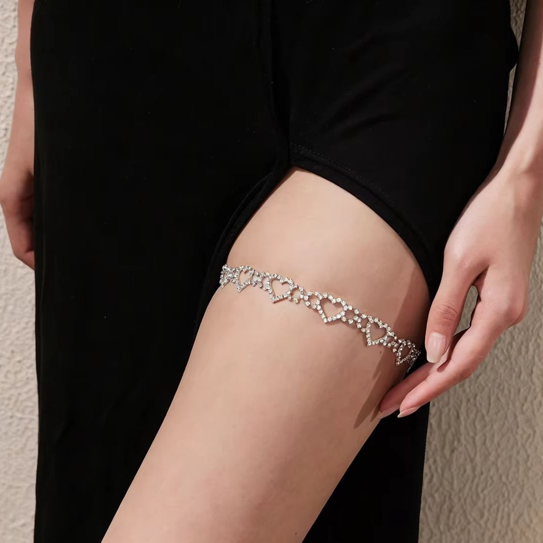 Цепочка на ногу с сердечками и – обзор и цена Body Jewelry Leg Chain