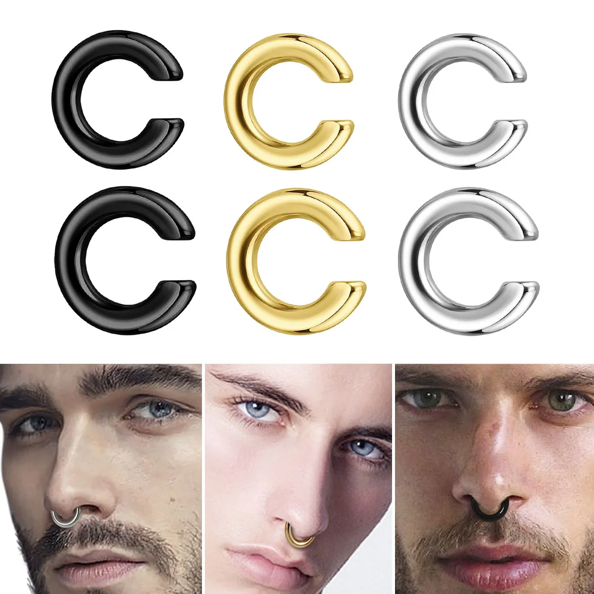 1 шт. Имитация пирсинга: C-обр – обзор и цена Body Jewelry Ear