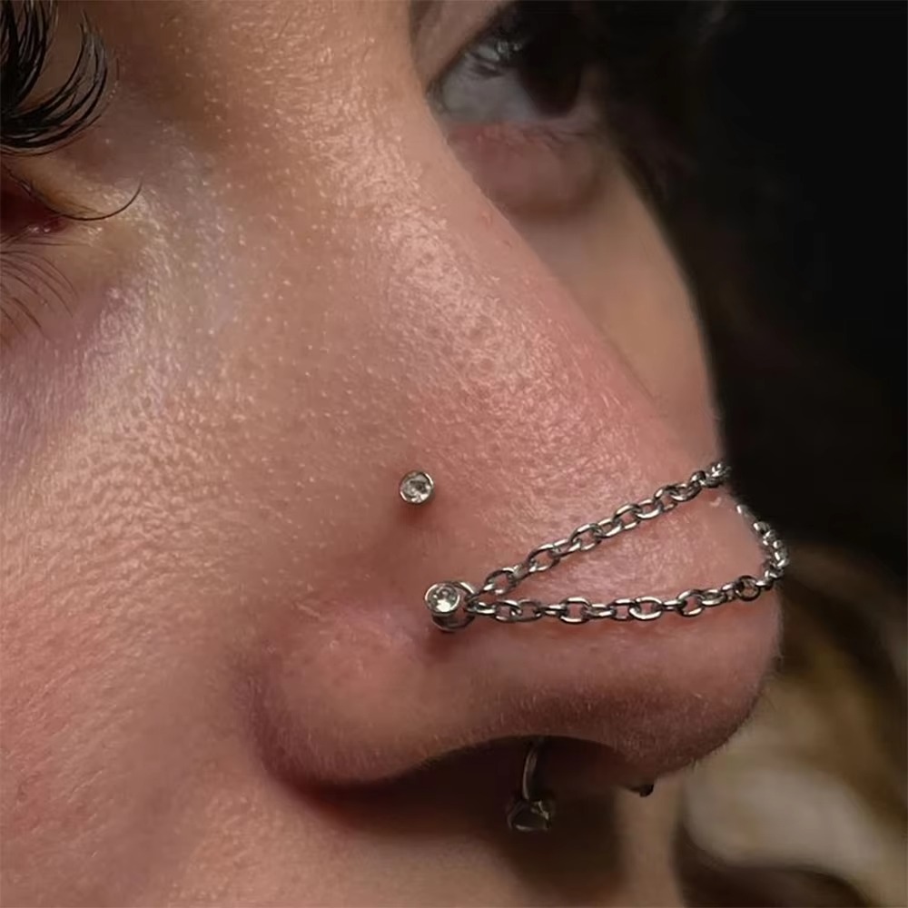 Модная титановая цепочка для н – обзор и цена Body Jewelry Ear