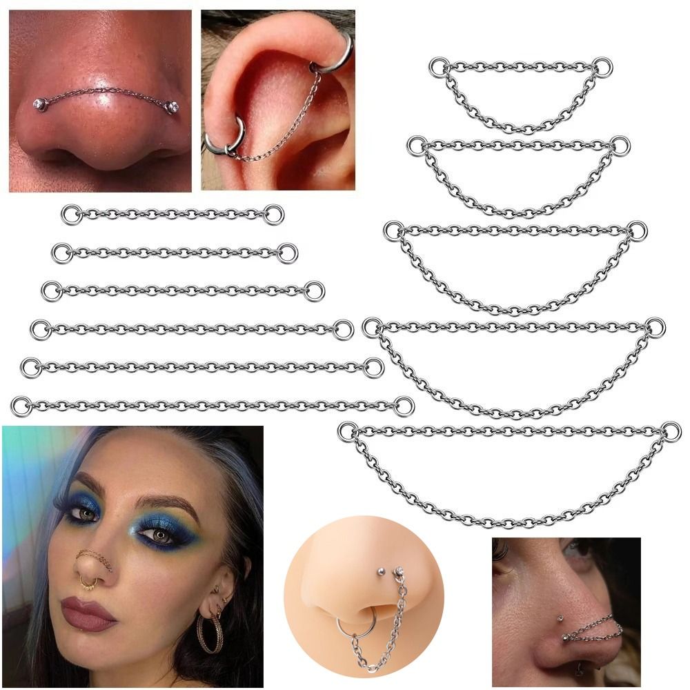 Модная титановая цепочка для н – обзор и цена Body Jewelry Ear